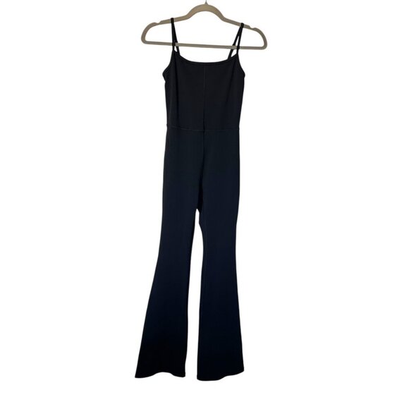 Artizia Wilfred Free Divinity Kick Flare Jumpsuit Womens Size XS Black Stretch - Picture 4 of 10